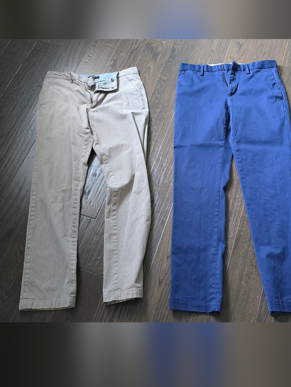 Banana Republic Beige And Navy Chinos Pants